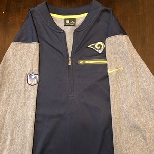 2017 Nike Los Angeles Rams Sideline 1/4 Zip